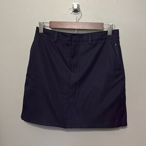 Lands' End Girl’s Active Navy Skirt w/Attached Shorts, Size 14 NWOT